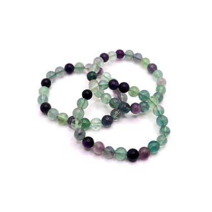 8 mm rainbow fluorite bracelets