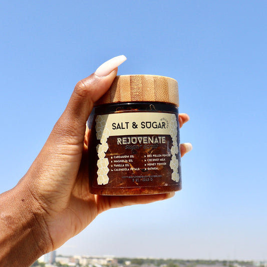 almond coconut rejuvenate sugar scrub all natural handmade