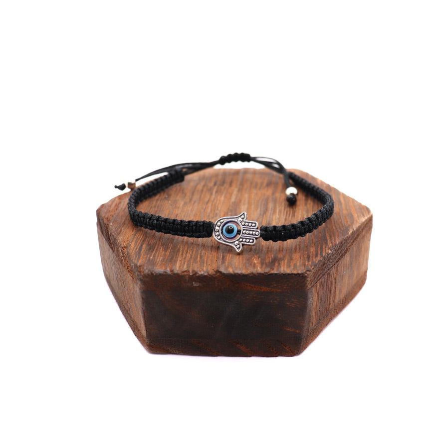 evil eye hand of fatima hand of hamsa adjustable bracelet