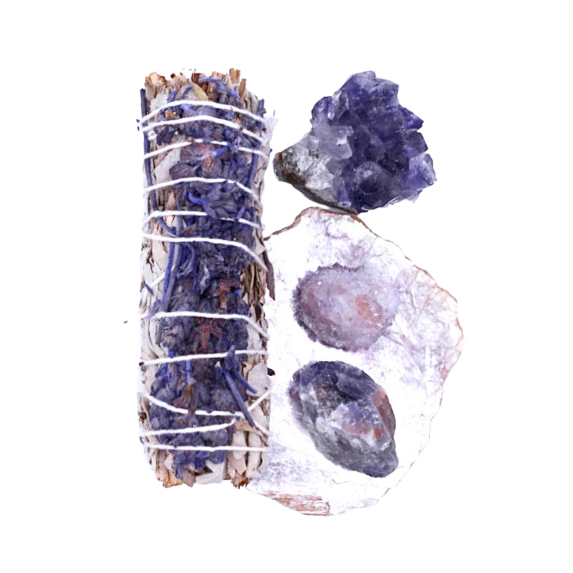 lavender and white sage smudge stick
