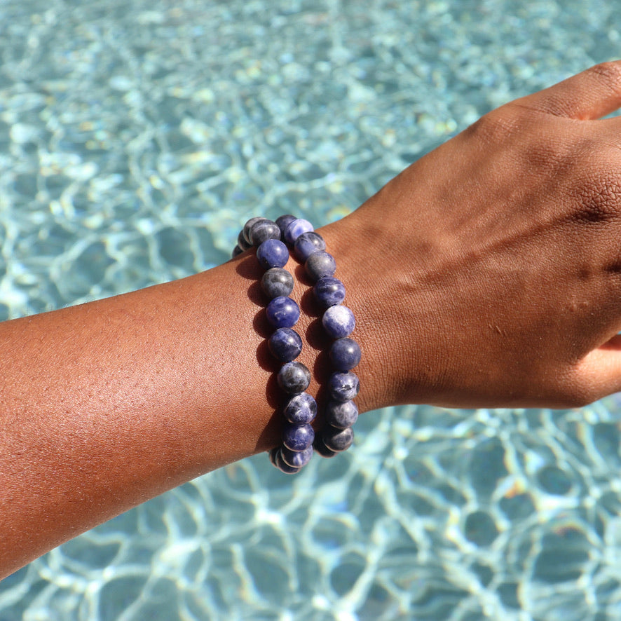 8 mm Sodalite Elastic Bracelet 