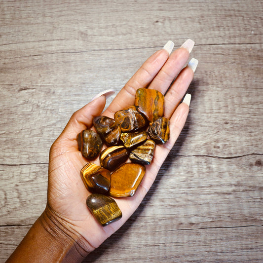 tumbled gold tiger's eye
