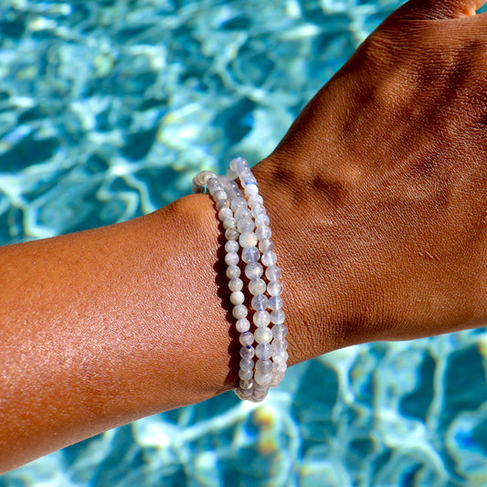 4 mm labradorite bracelet