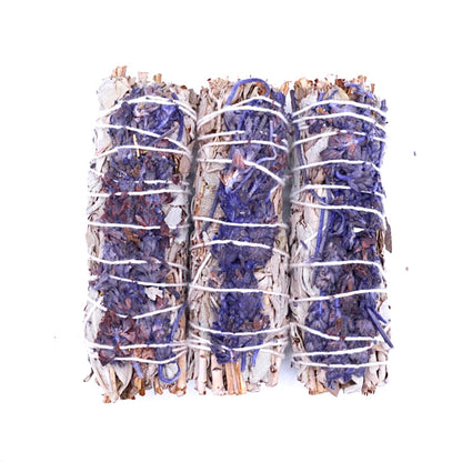 lavender and white sage smudge stick