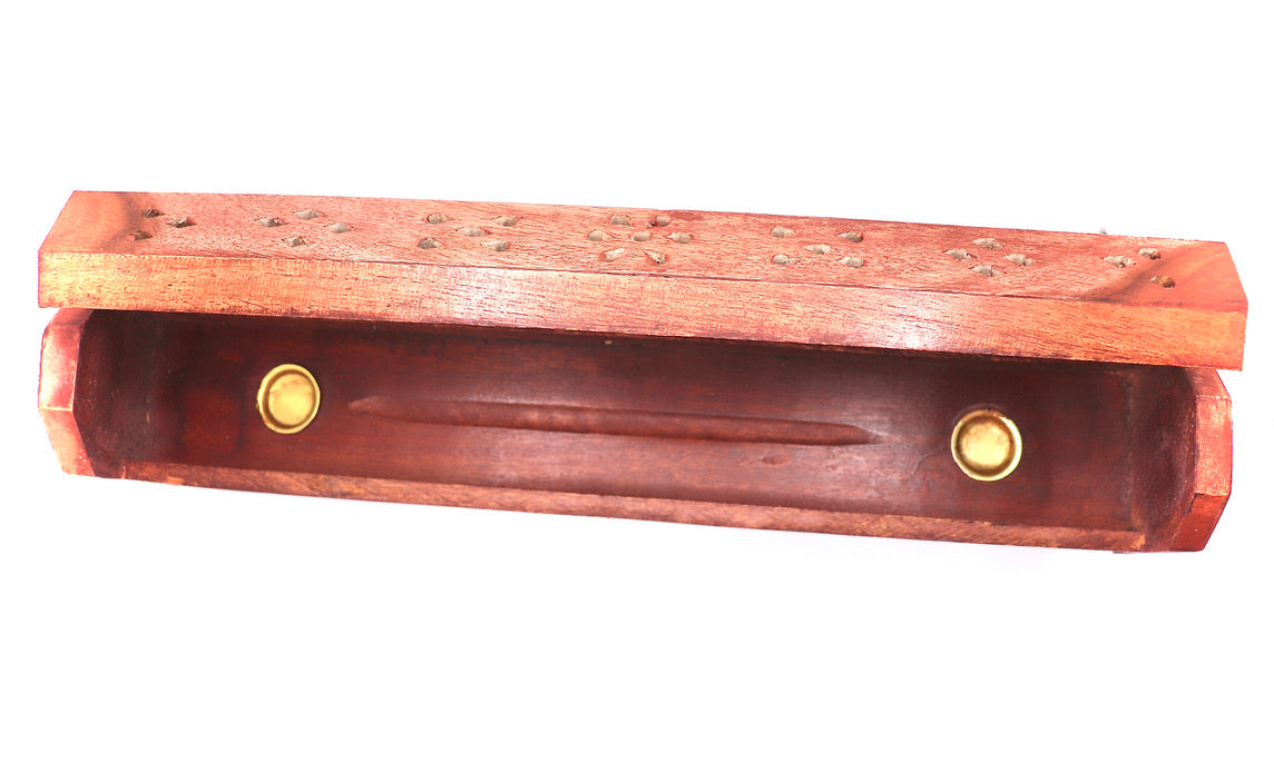 Carved Wood Incense Storage Box