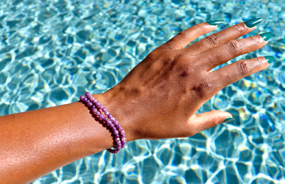 4 mm lepidolite bracelets