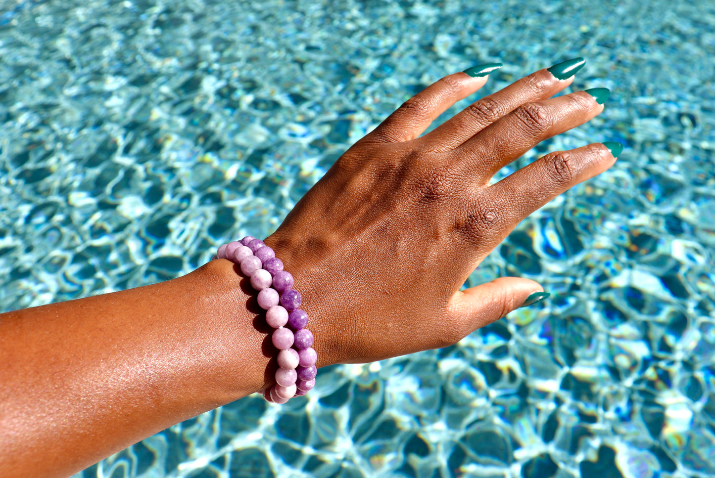 6-8 mm lepidolite bracelets