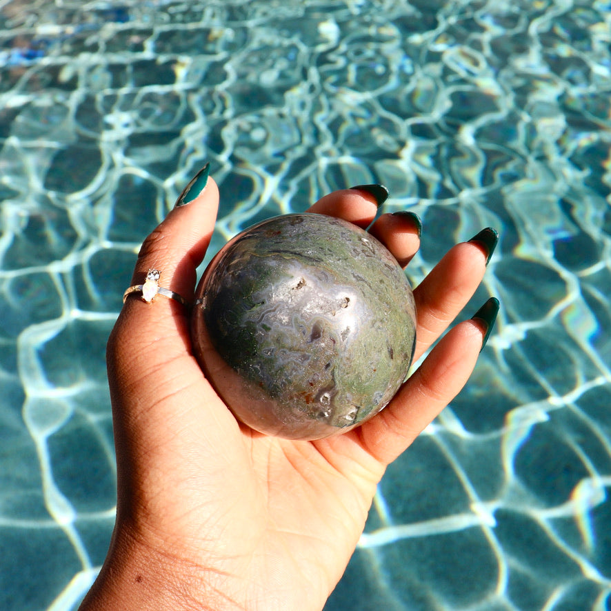 Moss Agate Sphere (2.60")
