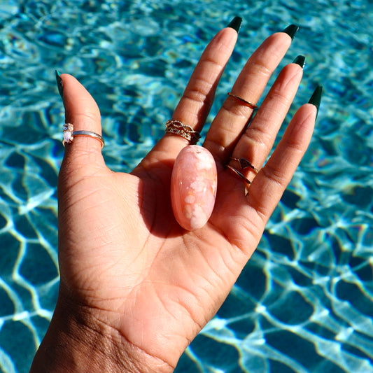 Flower Agate Egg