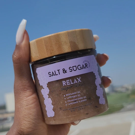 lavender relax sugar scrub all natural handmade